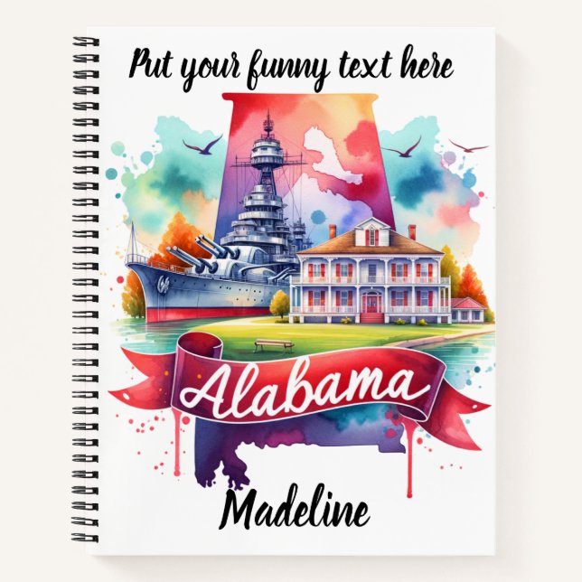 Cuaderno Descubriendo la historia y el paisaje de Alabama (Anverso)