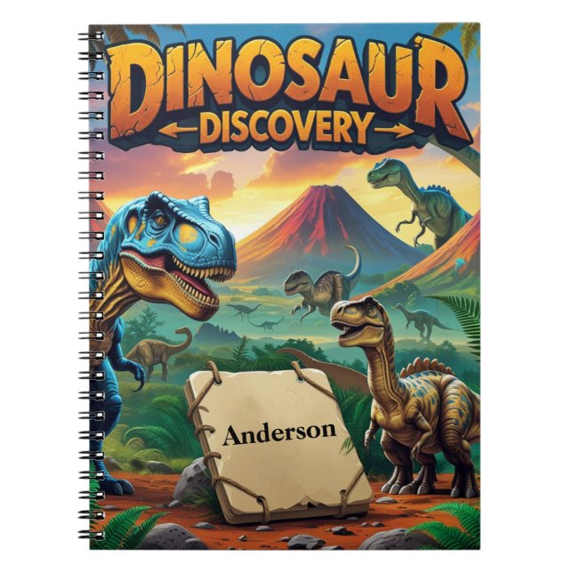 Cuaderno Descubrimiento de Dinosaurios – Prehistórico Perso (Frente)