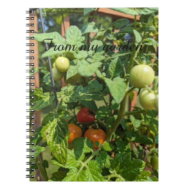 Cuaderno Desde mi portátil de fotos en espiral de jardín (Frente)