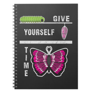 Cuaderno Dése la mariposa del tiempo cita inspiradora