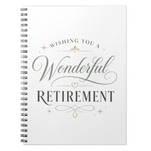 Cuaderno Deseándole un maravilloso retiro