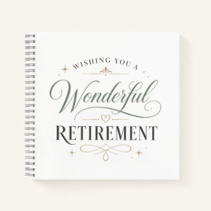 Cuaderno Deseándole un maravilloso retiro
