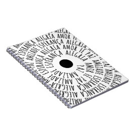 Cuaderno Desejos de Natal - Amor Fé Esperança