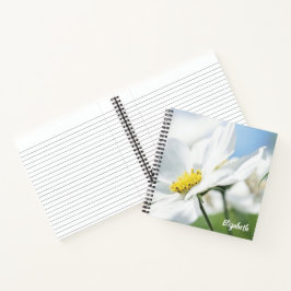Cuaderno Deseos con Margaritas Blancas Personalizadas