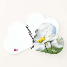 Cuaderno Deseos con maricas blancas personalizadas