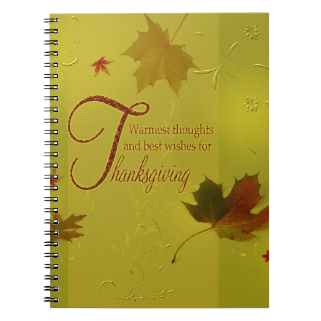 Cuaderno Deseos de Acción de Gracias La Tipografía Se Deja (Frente)