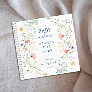 Cuaderno Deseos de Bebé para Bebé Espiral Portátil