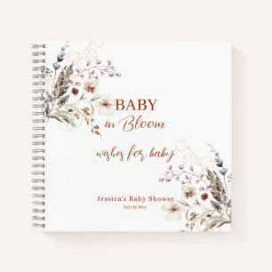 Cuaderno Deseos de Bebé para Bebé Espiral Portátil