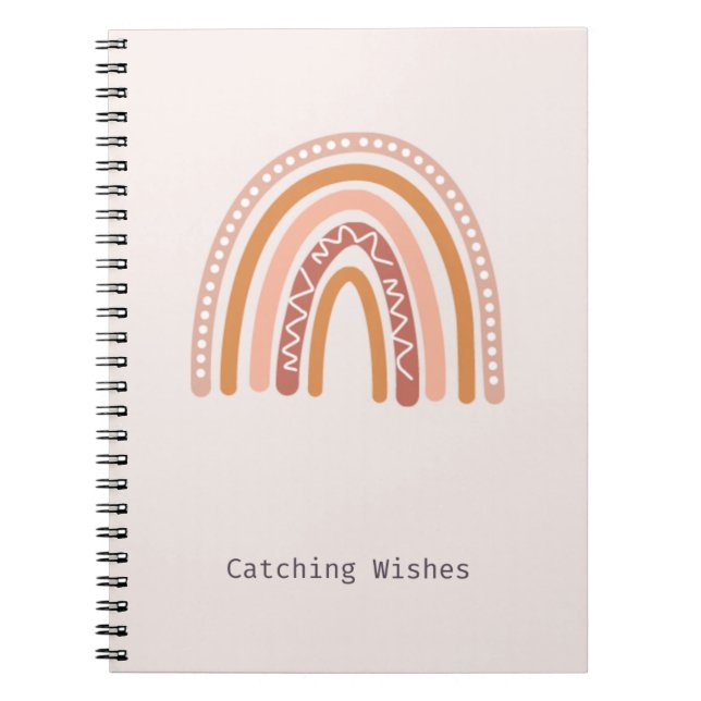 Cuaderno Deseos de captura Boho Bloc de notas Rainbow (Frente)