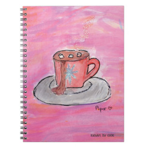 Cuaderno Deseos de Chocolate Caliente - Arte Infantil para