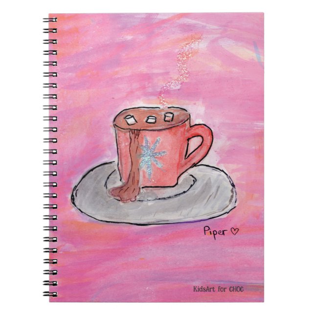 Cuaderno Deseos de CHOColate Caliente - Arte Infantil para  (Frente)