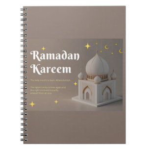 Cuaderno Deseos de Ramadan con elegante caligrafía árabe