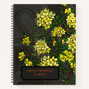 Cuaderno Desert Sunburst: Phebalium glandulosum Botánico
