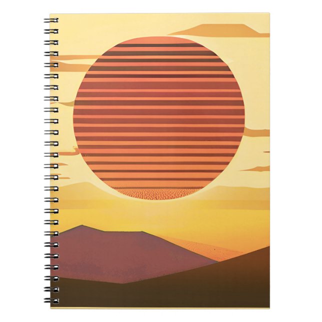 Cuaderno Desert Sunset Rust Naranja y Brown (Frente)