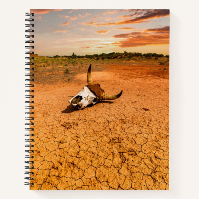 Cuaderno Deserts | Desert with Cow Skull (Anverso)