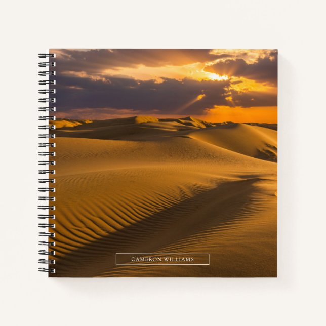 Cuaderno Deserts | Landscape of Sand Dunes (Anverso)