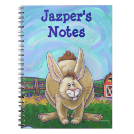 Cuaderno Desfile de animales de conejo escribiendo cosas