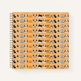 Cuaderno Desfile de Mascotas: Caras de Animales 