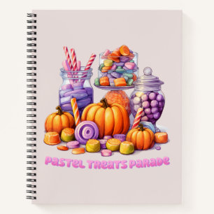 Cuaderno Desfile de pasteles - Vela y calabaza