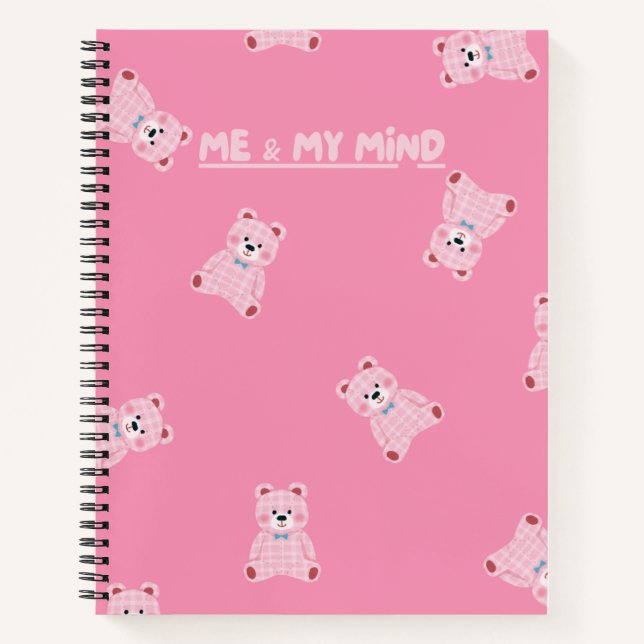 Cuaderno "Desfile de Teddy Rosa - Kawaii Journal Notebook" (Anverso)