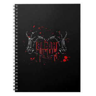 Cuaderno Desglose de Blegh, Manos Skeleton Heart, Banda Emo