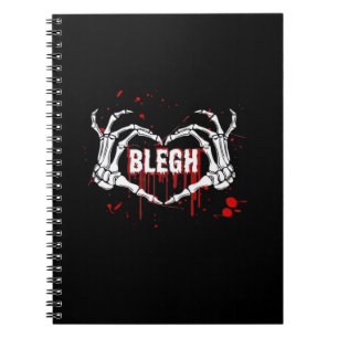 Cuaderno Desglose sangriento, Skeleton Heart Hands Emo, Met