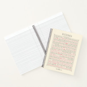 Cuaderno Desiderata - Personalizada
