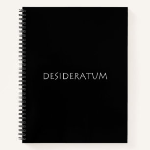 Cuaderno Desideratum