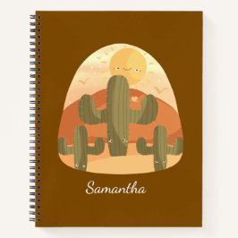 Cuaderno Desierto de cactus con sol