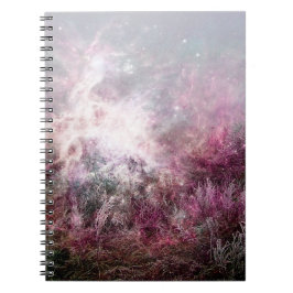 Cuaderno Desierto púrpura mágico de la nebulosa del polvo