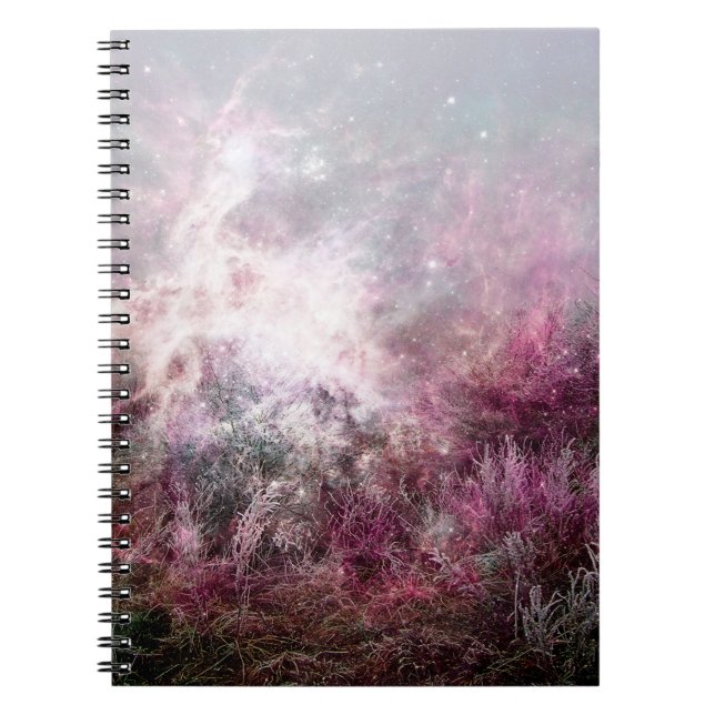 Cuaderno Desierto púrpura mágico de la nebulosa del polvo (Frente)