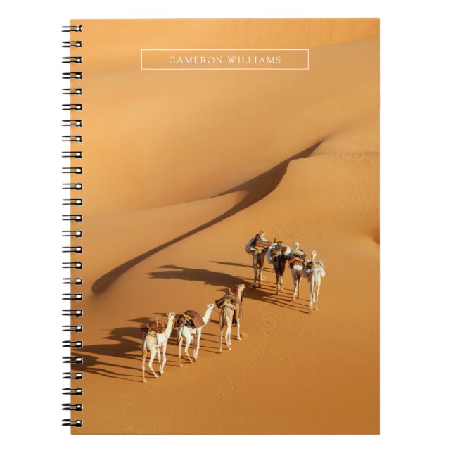 Cuaderno Desiertos | Caminata tuareg con camellos (Frente)