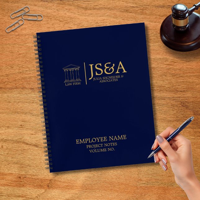 Cuaderno Despacho de Abogados Columnas de la Justicia Azul  (Subido por el creador)