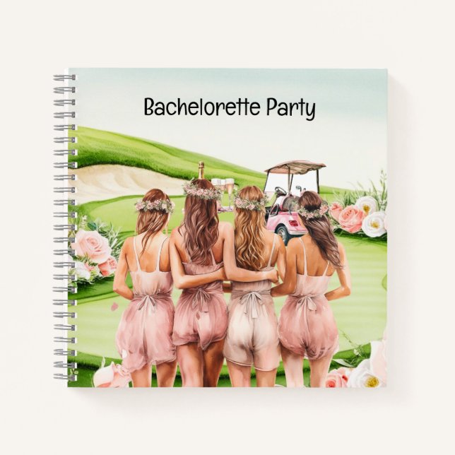 Cuaderno Despedida de soltera de golf para golfista (Anverso)