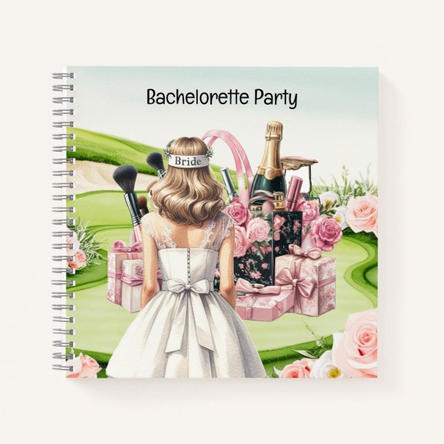 Cuaderno Despedida de soltera de golf para golfista (Anverso)