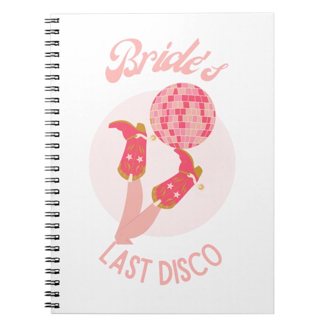 Cuaderno Despedida de soltera Retro de los 70 de la Novia,  (Frente)