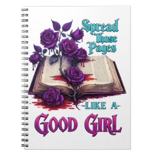 Cuaderno Despliega esas páginas como una buena chica