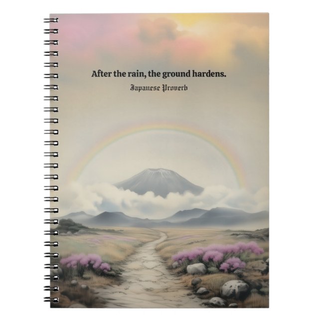 Cuaderno Después de la lluvia (arte paisajístico de acuarel (Frente)