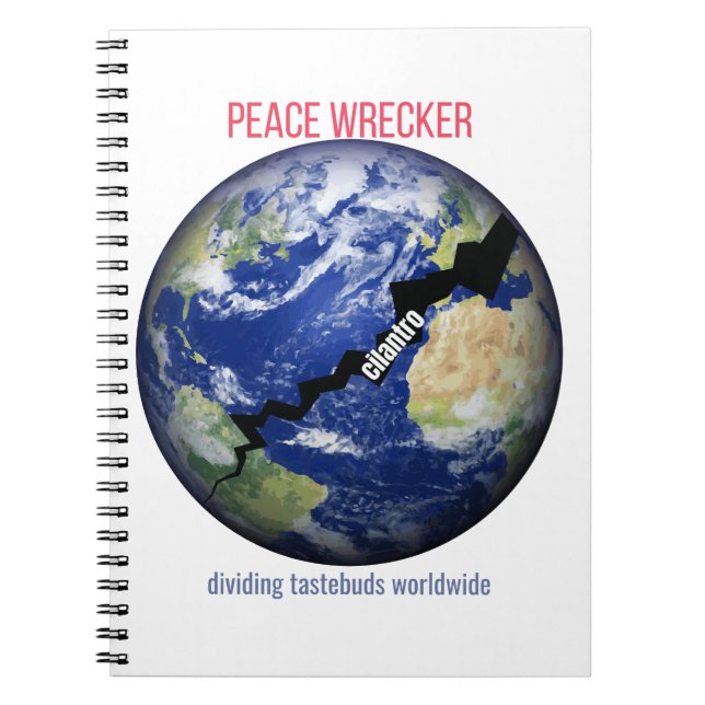 Cuaderno Destructor de la Paz – Dividiendo papilas gustativ (Frente)
