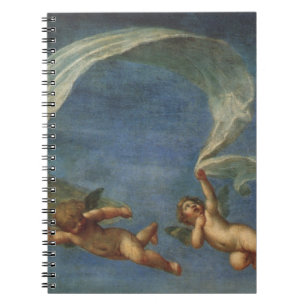 Cuaderno Detalle de ángeles de Adonis guiado por Cupidos po