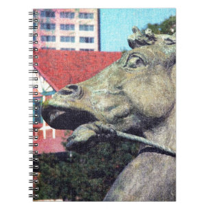 Cuaderno Detalle de caballos de la fuente Plaza