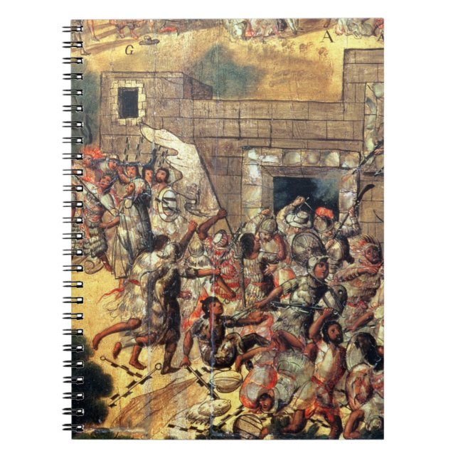 Cuaderno Detalle de la tentativa de tirar hacia abajo el (Frente)