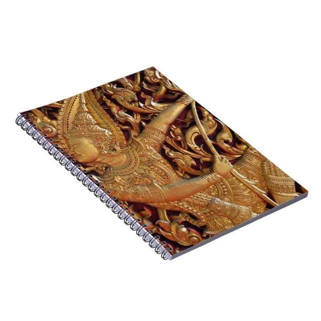 Cuaderno Detalle del templo budista tailandés (Lado Derecho)