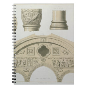 Cuaderno Detalles de un arco esculpido y columnas del St.