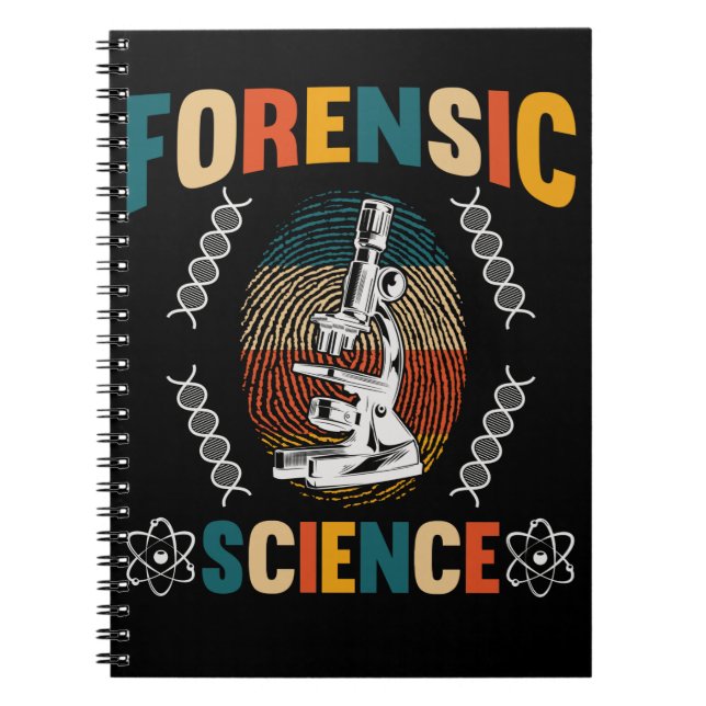 Cuaderno Detective de huellas dactilares de ciencia forense (Frente)