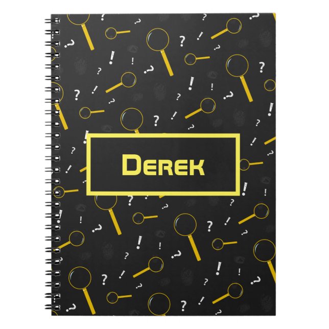 Cuaderno Detective Spy Glass y Fingerprints Diversión (Frente)