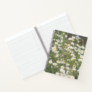 Cuaderno Detener Y Olvidar El Portátil De Flores