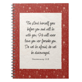 Cuaderno Deuteronomio 31:8 Biblia Verse Image