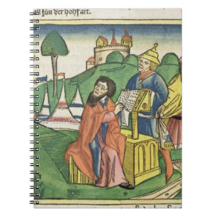 Cuaderno Deuteronomy: Frontispiece en el cual dios hace el