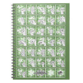 Cuaderno Deutsches Fingeralphabet 4 - grün /